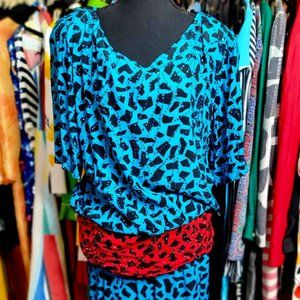 Chetta B Sequin Skirt Set VTG